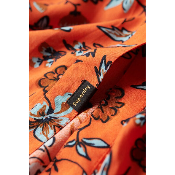 SUPERDRY PRINTED V-NECK MIDI TEA ΦΟΡΕΜΑ ΓΥΝΑΙΚEIO W8011570A-1CI