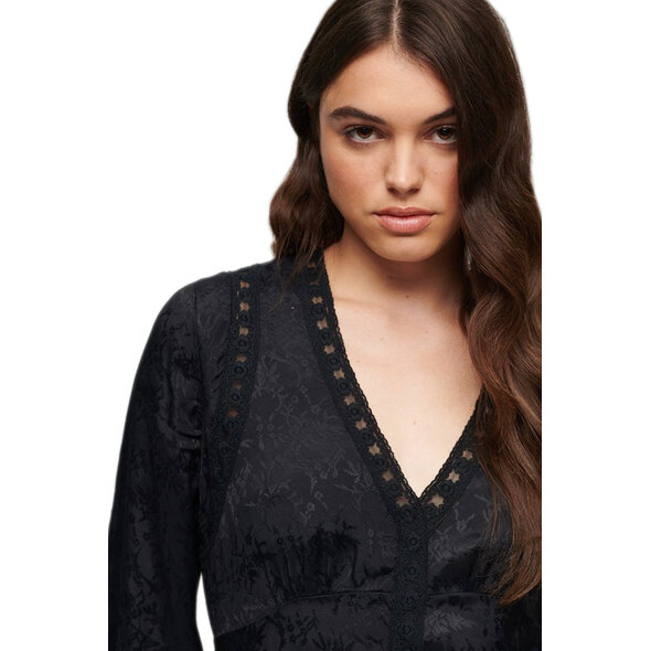 SUPERDRY LACE TRIM MIDI ΦΟΡΕΜΑ ΓΥΝΑΙΚEIO W8011571A-CG5
