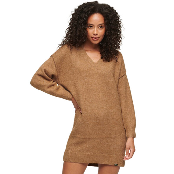 SUPERDRY V-NECK ΠΛΕΚΤΟ ΦΟΡΕΜΑ ΓΥΝΑΙΚEIO W8011583A-1DS
