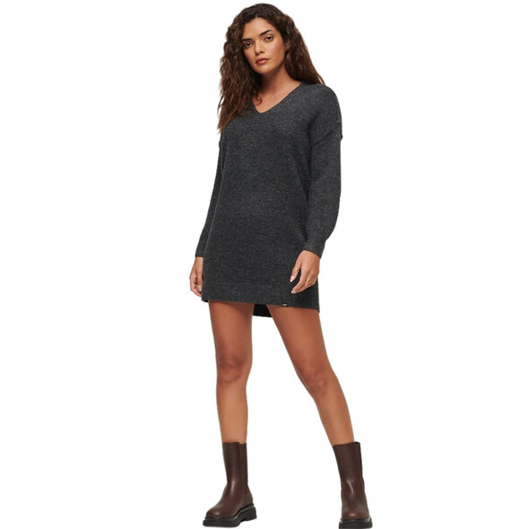 SUPERDRY V-NECK ΠΛΕΚΤΟ ΦΟΡΕΜΑ ΓΥΝΑΙΚEIO W8011583A-1EC