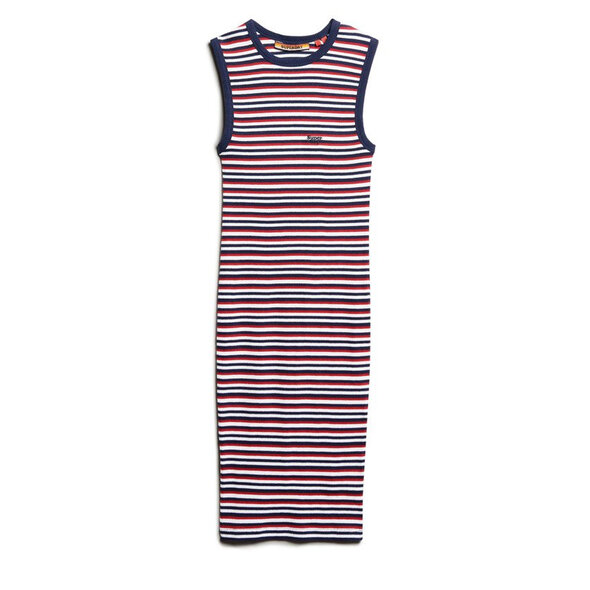 SUPERDRY RIB BODYCON MIDI ΦΟΡΕΜΑ ΓΥΝΑΙΚEIO W8011635A-2JL