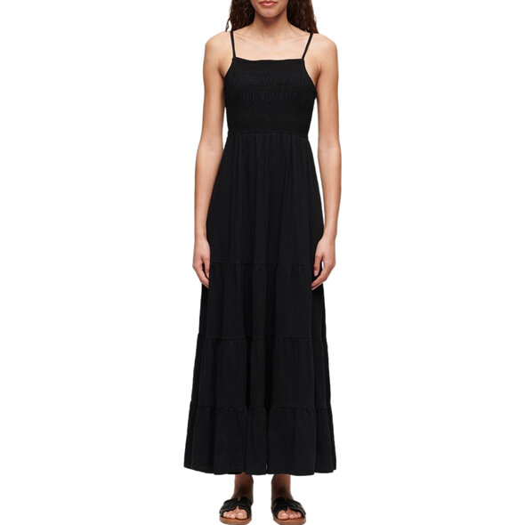 SUPERDRY SMOCKED CAMI MAXI ΦΟΡΕΜΑ ΓΥΝΑΙΚEIO W8011675A-02A