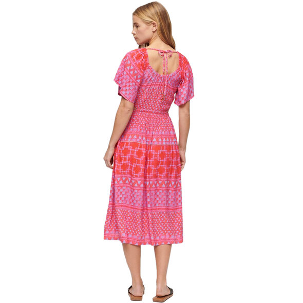 SUPERDRY PRINTED CUT OUT MIDI ΦΟΡΕΜΑ ΓΥΝΑΙΚEIO W8011676A-2JX