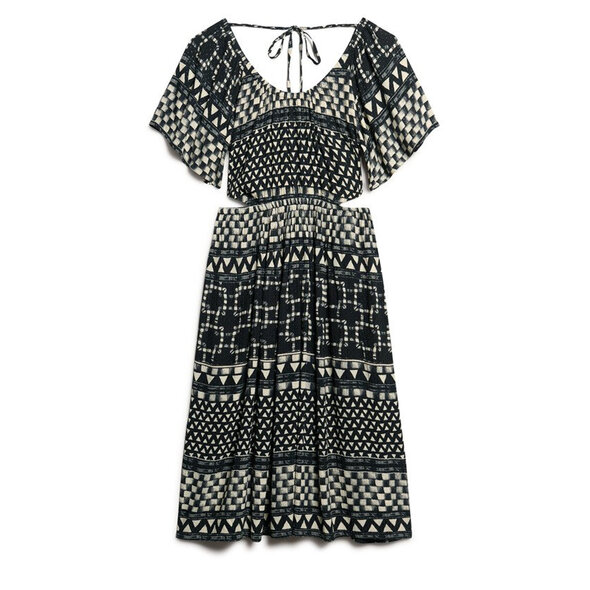 SUPERDRY PRINTED CUT OUT MIDI ΦΟΡΕΜΑ ΓΥΝΑΙΚEIO W8011676A-2KU