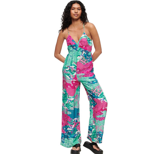 SUPERDRY PRINTED CAMI JUMPSUIT ΓΥΝΑΙΚEIO W8011677A-2HH