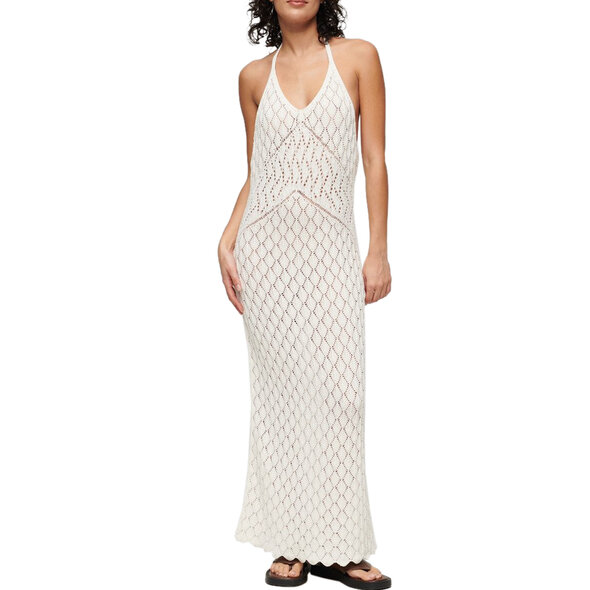 SUPERDRY CROCHET HALTER MAXI ΦΟΡΕΜΑ ΓΥΝΑΙΚEIO W8011736A-8ML