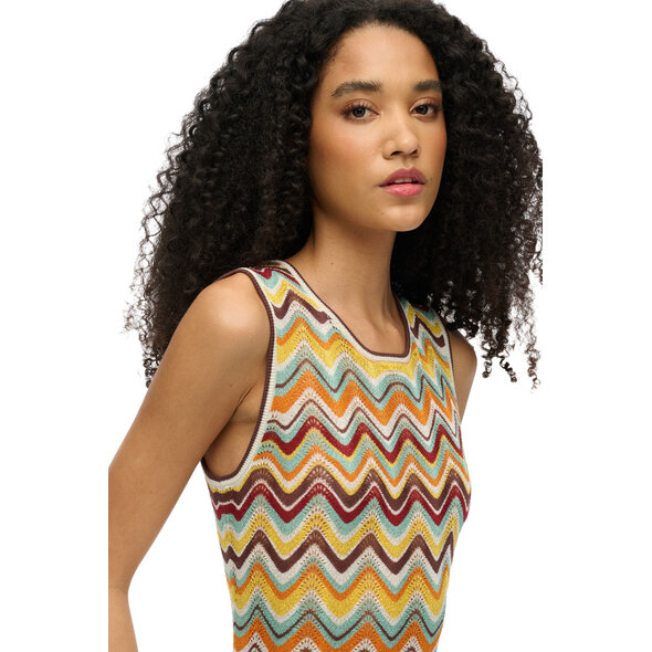 SUPERDRY ZIG ZAG KNIT MIDI ΦΟΡΕΜΑ ΓΥΝΑΙΚΕΙΟ W8011848A-F4W