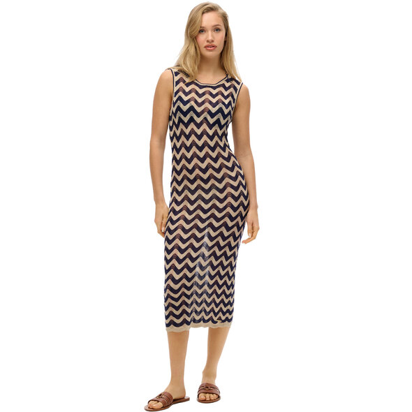 SUPERDRY ZIG ZAG KNIT MIDI ΦΟΡΕΜΑ ΓΥΝΑΙΚΕΙΟ W8011848A-F4Y