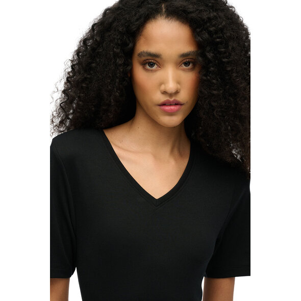 SUPERDRY V-NECK MIDI JERSEY ΦΟΡΕΜΑ ΓΥΝΑΙΚΕΙΟ W8011858A-02A