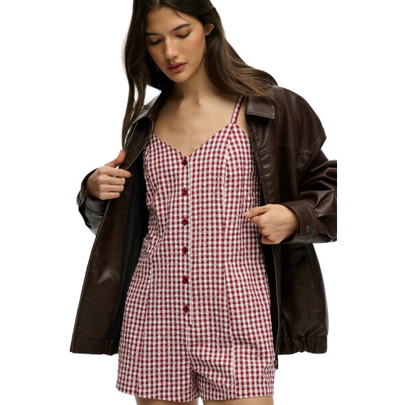 SUPERDRY GINGHAM CAMI PLAYSUIT ΓΥΝΑΙΚΕΙΟ W8012138A-55J
