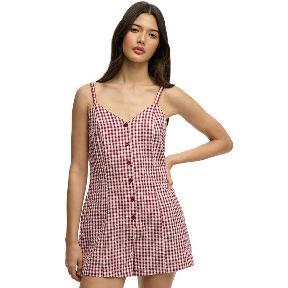 SUPERDRY GINGHAM CAMI PLAYSUIT ΓΥΝΑΙΚΕΙΟ W8012138A-55J