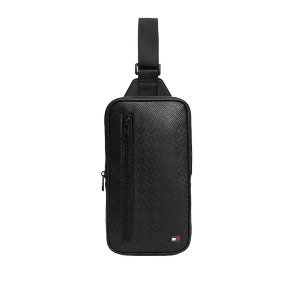 TOMMY HILFIGER EMBOSSED FLAG SLING BAG ΤΣΑΝΤΑ ΑΝΔΡΙΚΗ AM0AM14191-BDS