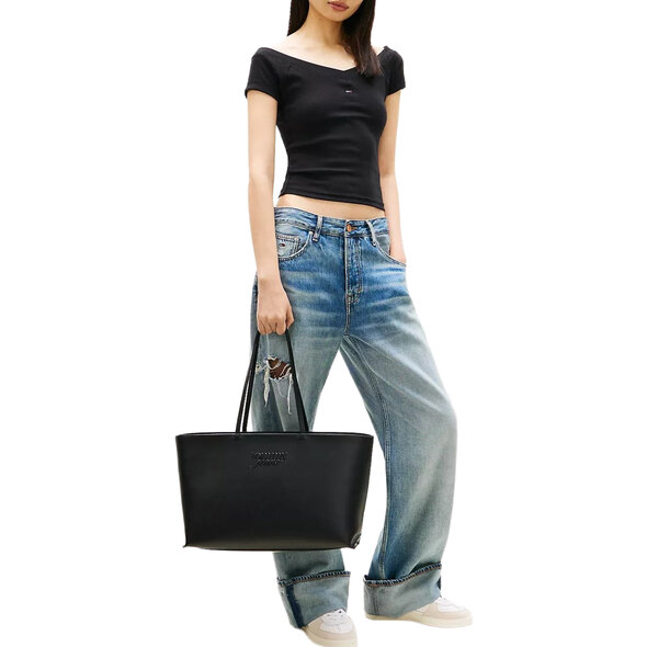 TOMMY HILFIGER TJW MUST TOTE ΤΣΑΝΤΑ ΓΥΝΑΙΚΕΙΑ AW0AW18455-BDS