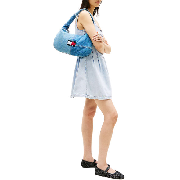 TOMMY HILFIGER TJW DENIM PATCHWORK ΤΣΑΝΤΑ ΓΥΝΑΙΚΕΙΑ AW0AW18471-1CN