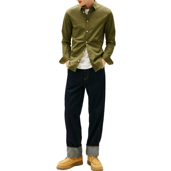TOMMY HILFIGER STRETCH ΠΟΥΚΑΜΙΣΟ ΑΝΔΡIKO DM0DM04405-GY1