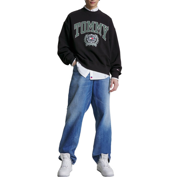 TOMMY HILFIGER BOXY COLLEGE ΦΟΥΤΕΡ ΑΝΔΡIKO DM0DM16804-BDS