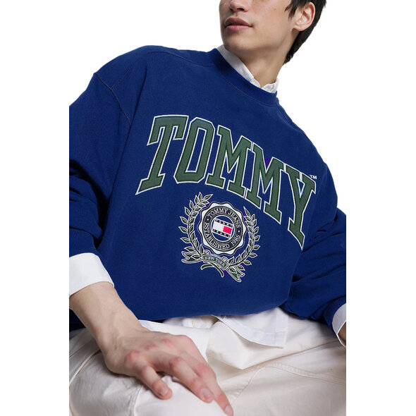 TOMMY HILFIGER BOXY COLLEGE ΦΟΥΤΕΡ ΑΝΔΡIKO DM0DM16804-C9B