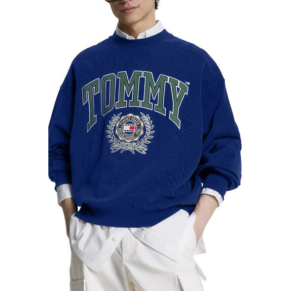 TOMMY HILFIGER BOXY COLLEGE ΦΟΥΤΕΡ ΑΝΔΡIKO DM0DM16804-C9B