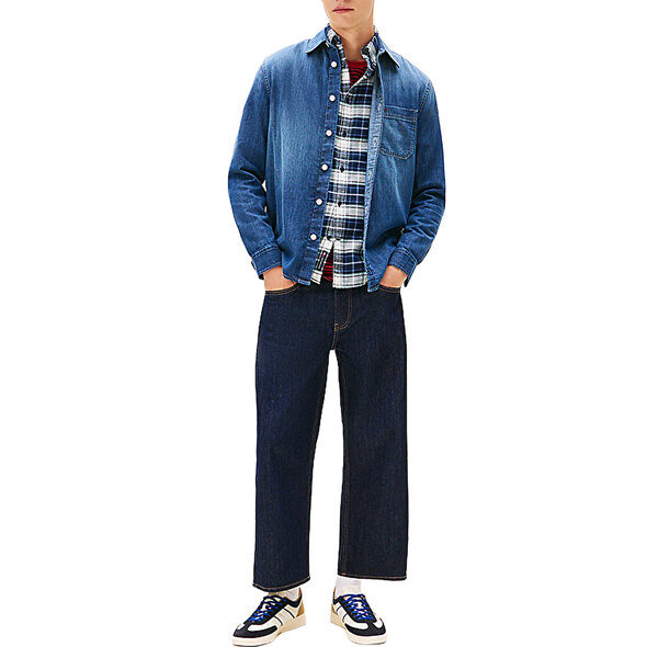 TOMMY HILFIGER TJM DENIM ΠΟΥΚΑΜΙΣΟ ΑΝΔΡΙΚΟ DM0DM22303-1BK