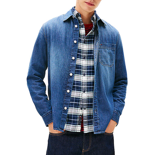 TOMMY HILFIGER TJM DENIM ΠΟΥΚΑΜΙΣΟ ΑΝΔΡΙΚΟ DM0DM22303-1BK