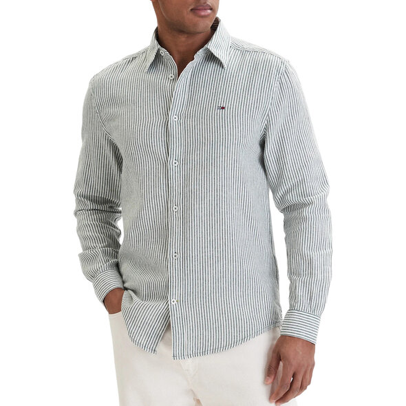 TOMMY HILFIGER TJM LINEN ΠΟΥΚΑΜΙΣΟ ΑΝΔΡΙΚΟ DM0DM22755-MBL