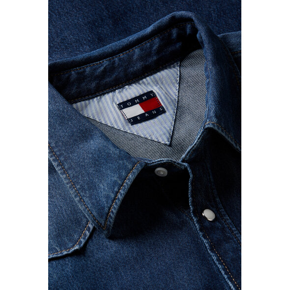 TOMMY HILFIGER 'WESTERN' DENIM ΠΟΥΚΑΜΙΣΟ ΑΝΔΡΙΚΟ DM0DM23697-1BK