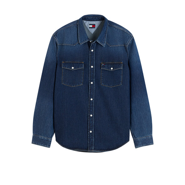 TOMMY HILFIGER 'WESTERN' DENIM ΠΟΥΚΑΜΙΣΟ ΑΝΔΡΙΚΟ DM0DM23697-1BK