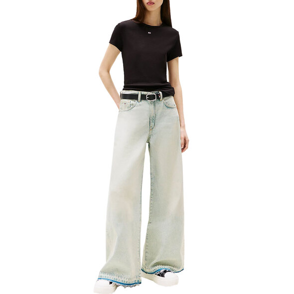 TOMMY HILFIGER TJW RIB SLIM ΜΠΛΟΥΖΑ ΓΥΝΑΙΚEIA DW0DW17383-BDS