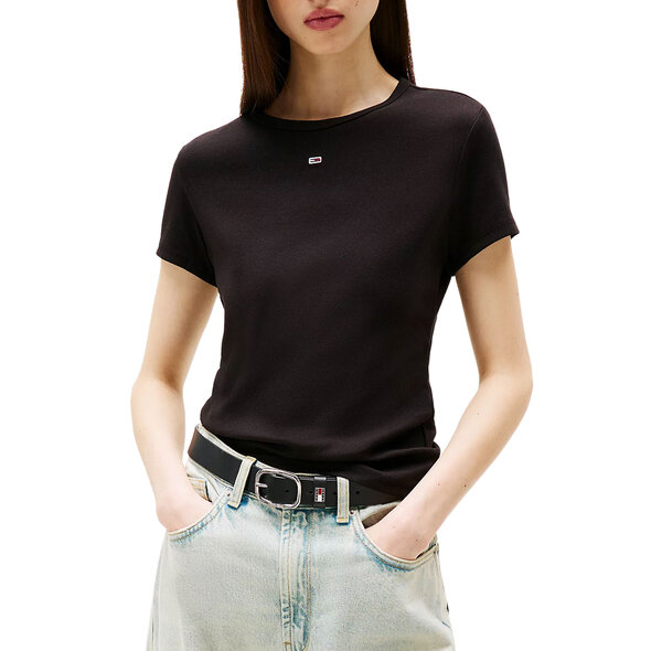 TOMMY HILFIGER TJW RIB SLIM ΜΠΛΟΥΖΑ ΓΥΝΑΙΚEIA DW0DW17383-BDS