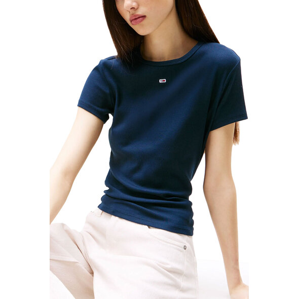 TOMMY HILFIGER TJW RIB SLIM ΜΠΛΟΥΖΑ ΓΥΝΑΙΚEIA DW0DW17383-C1G