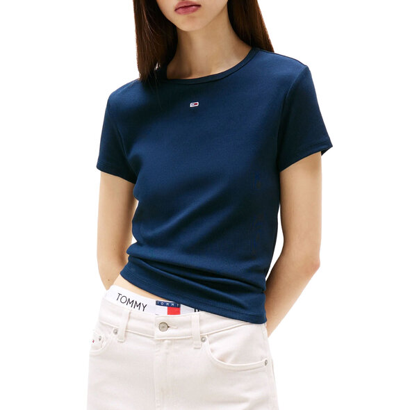 TOMMY HILFIGER TJW RIB SLIM ΜΠΛΟΥΖΑ ΓΥΝΑΙΚEIA DW0DW17383-C1G