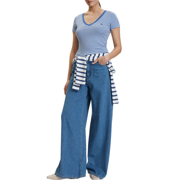 TOMMY HILFIGER SLIM RIB ΜΠΛΟΥΖΑ ΓΥΝΑΙΚEIA DW0DW17385-0A5