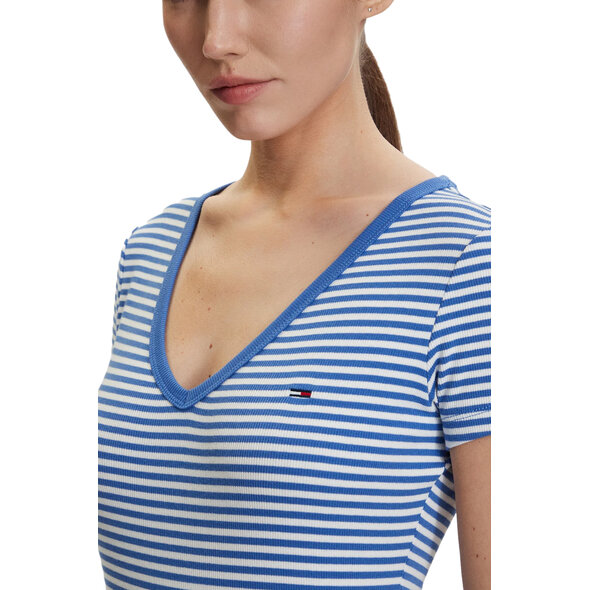 TOMMY HILFIGER SLIM RIB ΜΠΛΟΥΖΑ ΓΥΝΑΙΚEIA DW0DW17385-0A5