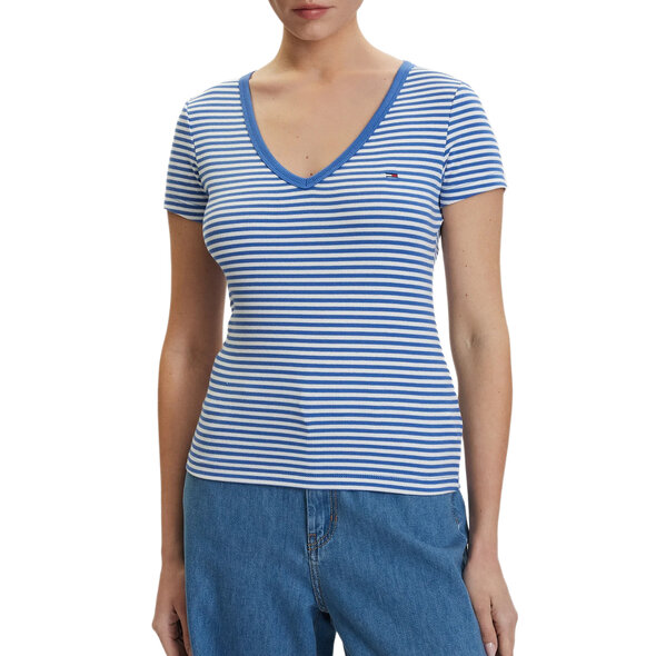 TOMMY HILFIGER SLIM RIB ΜΠΛΟΥΖΑ ΓΥΝΑΙΚEIA DW0DW17385-0A5
