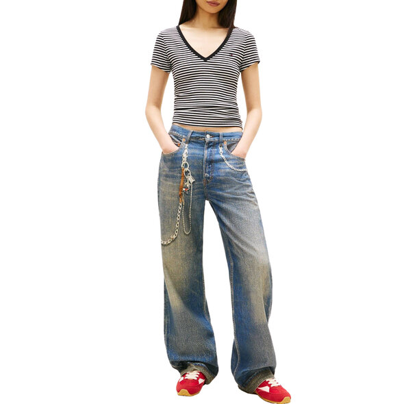 TOMMY HILFIGER SLIM RIB ΜΠΛΟΥΖΑ ΓΥΝΑΙΚEIA DW0DW17385-0AQ