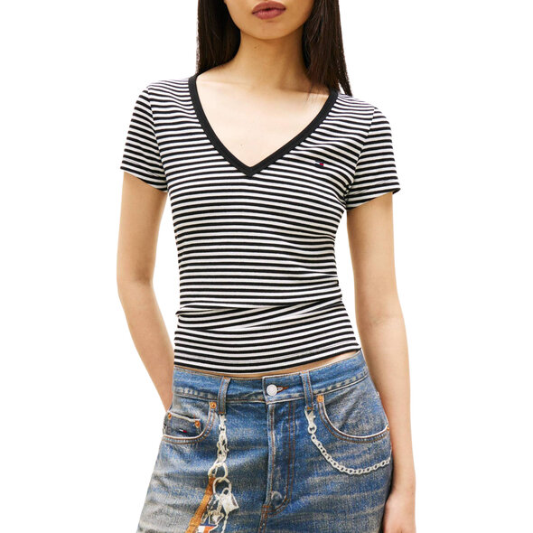 TOMMY HILFIGER SLIM RIB ΜΠΛΟΥΖΑ ΓΥΝΑΙΚEIA DW0DW17385-0AQ
