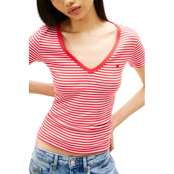 TOMMY HILFIGER SLIM RIB ΜΠΛΟΥΖΑ ΓΥΝΑΙΚEIA DW0DW17385-0EY