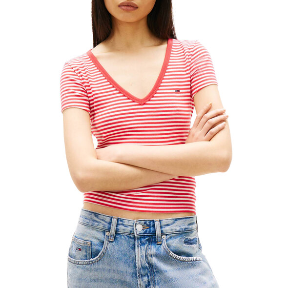 TOMMY HILFIGER SLIM RIB ΜΠΛΟΥΖΑ ΓΥΝΑΙΚEIA DW0DW17385-0EY