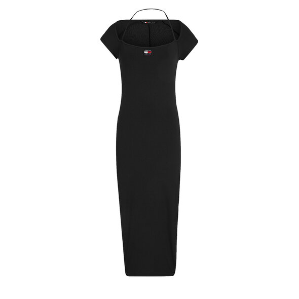 TOMMY HILFIGER BODYCON RIBBED MIDI ΦΟΡΕΜΑ ΓΥΝΑΙΚEIO DW0DW17943-BDS