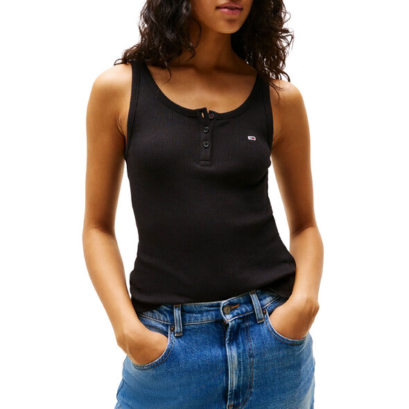 TOMMY HILFIGER TJW RIBBED SLIM TANK TOP ΓΥΝΑΙΚEIO DW0DW19492-BDS