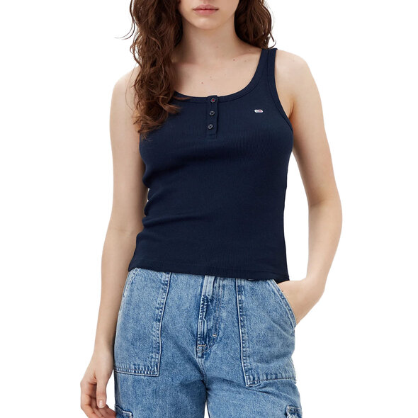 TOMMY HILFIGER TJW RIBBED SLIM TANK TOP ΓΥΝΑΙΚEIO DW0DW19492-C1G