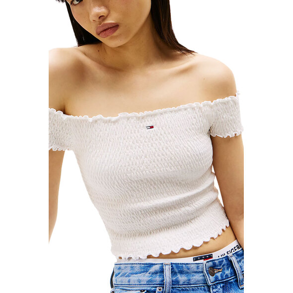TOMMY HILFIGER TJW CROP SMOCK TOP ΓΥΝΑΙΚEIO DW0DW20238-YBL