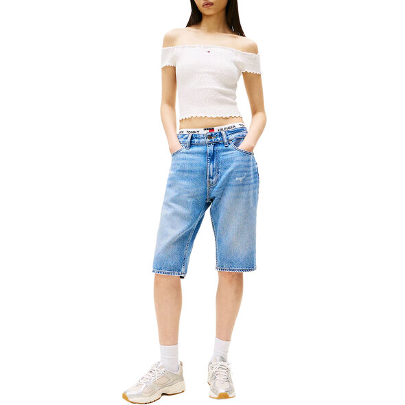 TOMMY HILFIGER TJW CROP SMOCK TOP ΓΥΝΑΙΚEIO DW0DW20238-YBL