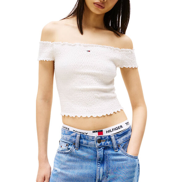 TOMMY HILFIGER TJW CROP SMOCK TOP ΓΥΝΑΙΚEIO DW0DW20238-YBL