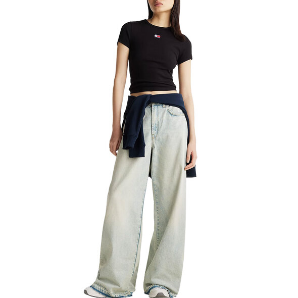 TOMMY HILFIGER TJW SLIM RIB ΜΠΛΟΥΖΑ ΓΥΝΑΙΚEIA DW0DW20463-BDS