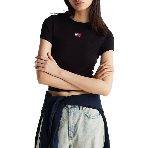 TOMMY HILFIGER TJW SLIM RIB ΜΠΛΟΥΖΑ ΓΥΝΑΙΚEIA DW0DW20463-BDS