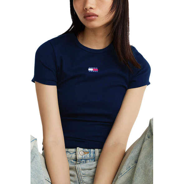 TOMMY HILFIGER TJW SLIM RIB ΜΠΛΟΥΖΑ ΓΥΝΑΙΚEIA DW0DW20463-C1G