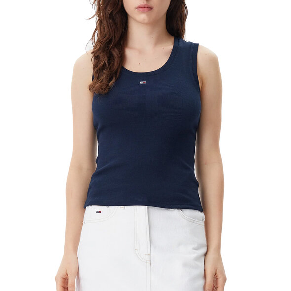 TOMMY HILFIGER TJW RIBBED SLIM TANK TOP ΓΥΝΑΙΚEIO DW0DW20673-C1G