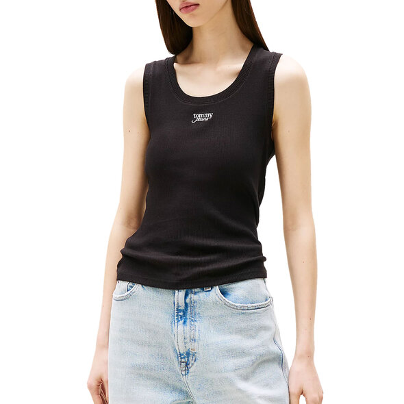 TOMMY HILFIGER TJW LOGO SLIM TANK TOP ΓΥΝΑΙΚEIO DW0DW21369-BDS