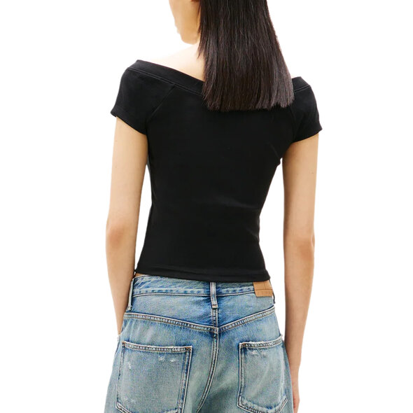 TOMMY HILFIGER TJW OFF SHOULDER RIB ΜΠΛΟΥΖΑ ΓΥΝΑΙΚΕΙΑ DW0DW22265-BDS